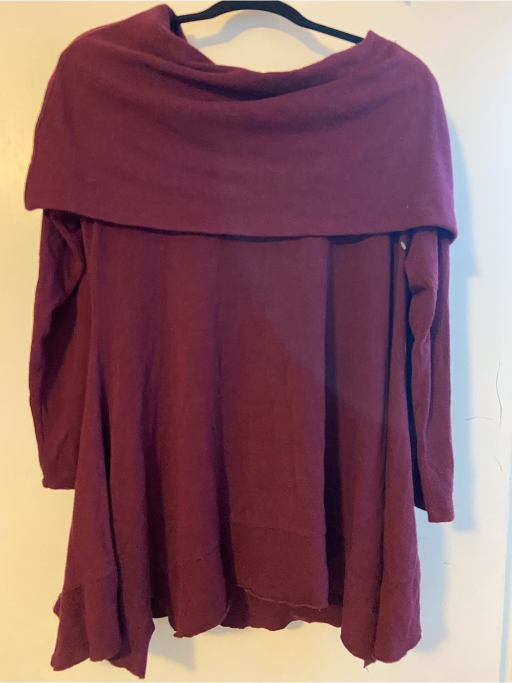 Soft Surroundings Off-Shoulder Sweater Dress - Wine